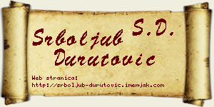 Srboljub Durutović vizit kartica